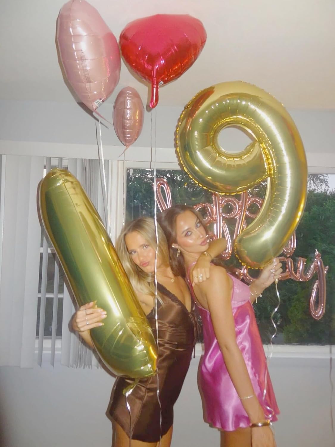 40 Inch Big Champagne Gold 9 Balloon Number, Jumbo Giant Happy 9th 19 29 39 49 99 Birthday Party Decorations,Light Gold Large Nine Mylar Foil Anniversary Birthday Party Engagement Decorations