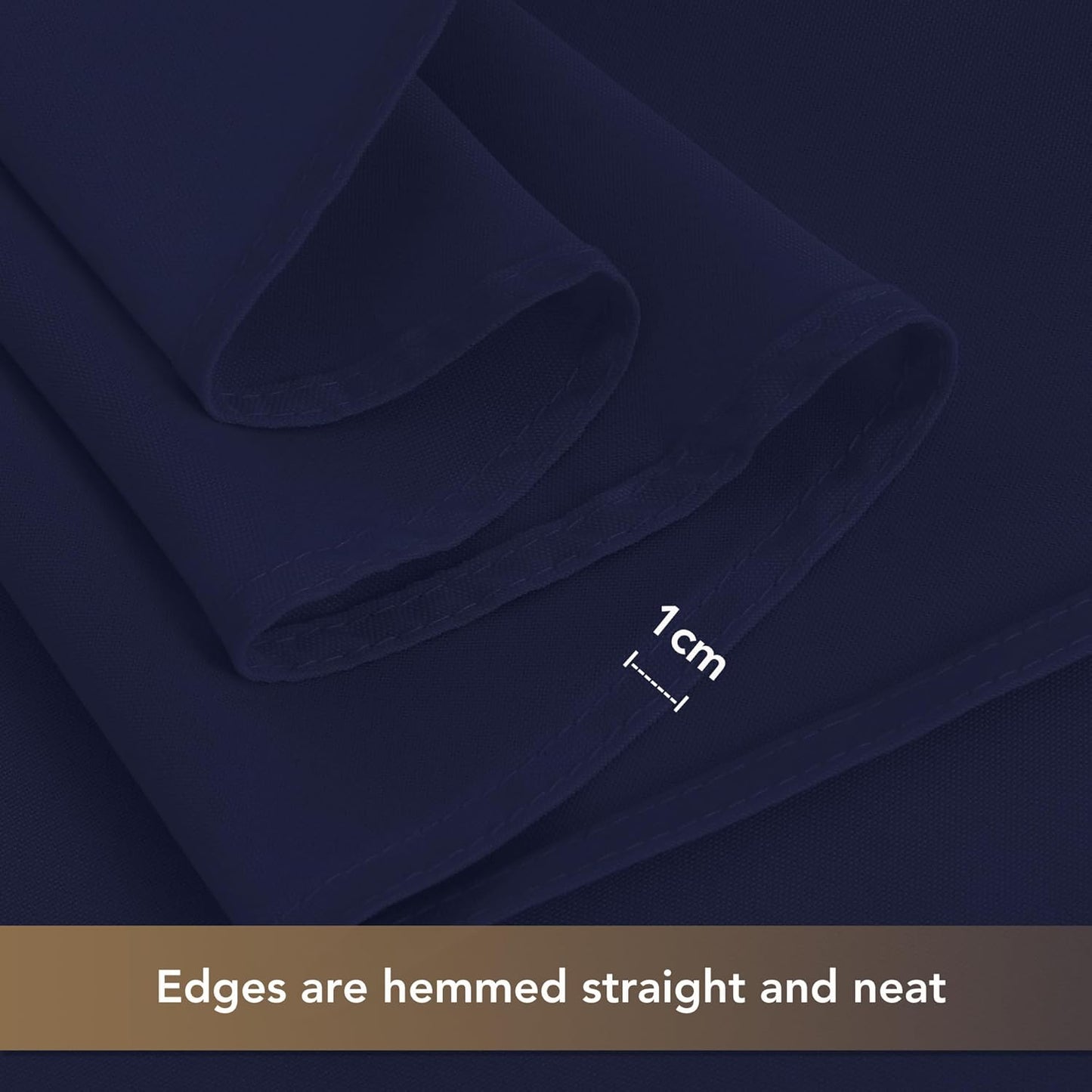 sancua Square Tablecloths 54x54 Inch - Navy Blue Fabric Table Cloth for Square or Round Tables, Washable Polyester Table Cover for Dinner, Holiday Party, Decorative Display Tables