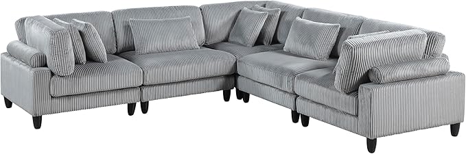 Lexicon 120 Inch Modular Sectional Sofa - Image 7