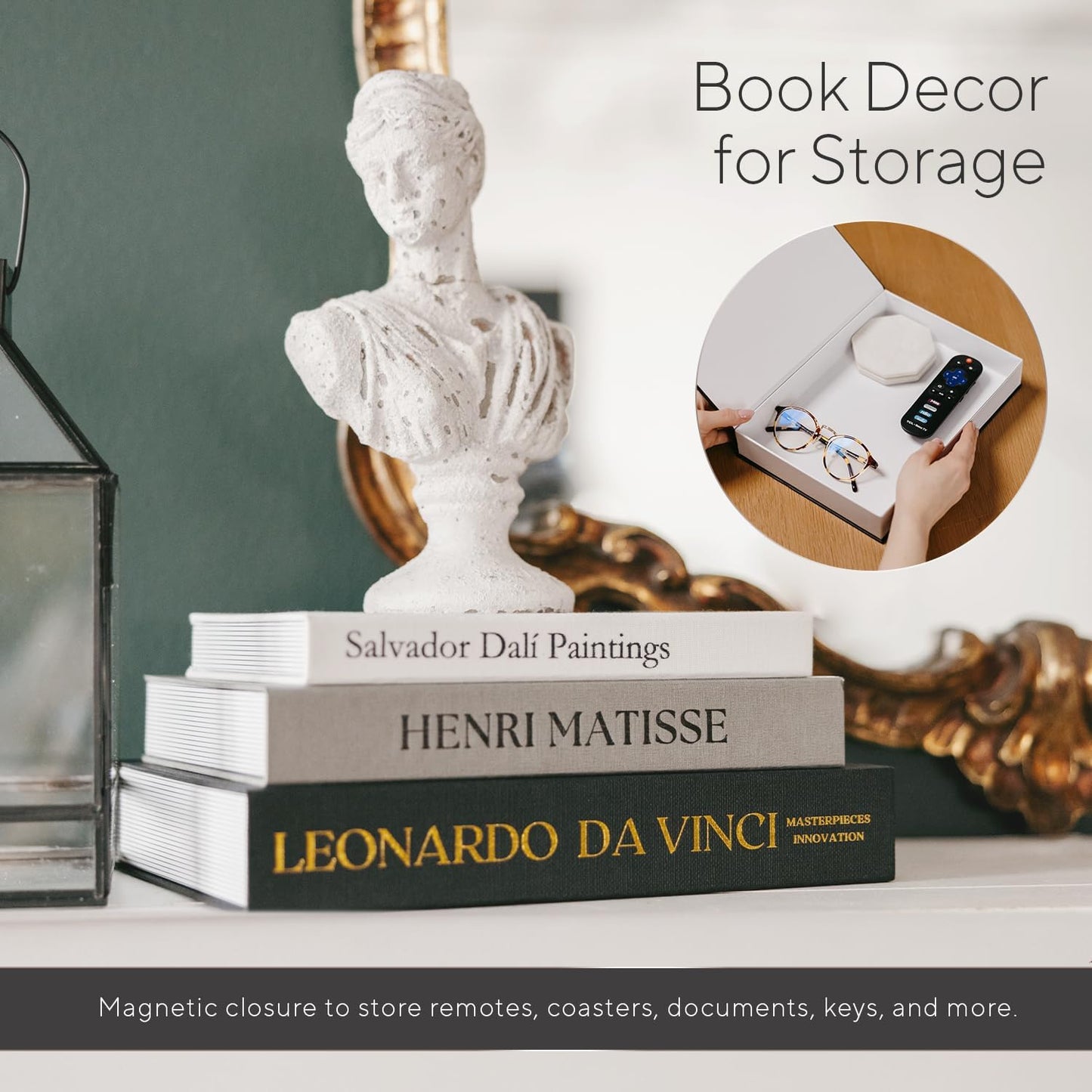 Elegant Linen Set of 3 Decorative Books for Home Decor Faux/Fake Books For Decoration Hardcovers Aesthetic Minimalist Coffee Table Décor Living Room Modern Entryway Table Bookshelf Storage Boxes