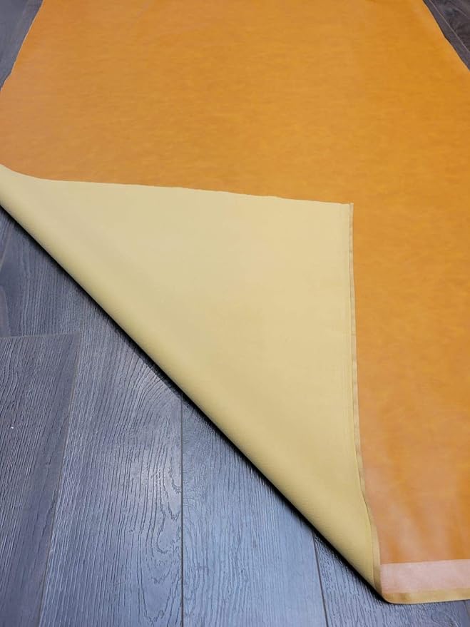 NAT Leathers | Caramel Golden Tan Soft Faux Vegan PU Leather by The Yard - Image 5