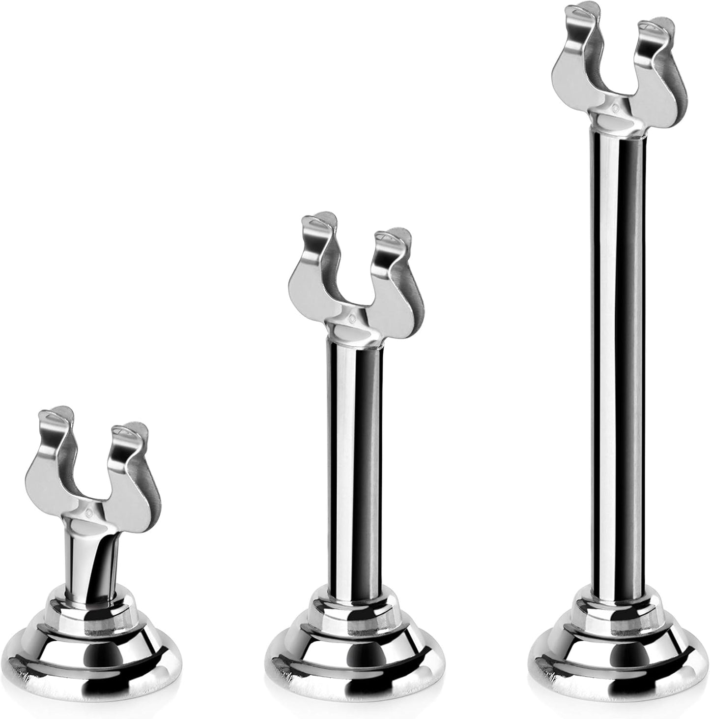 New Star Foodservice 23459 Harp Clip Style, Place Card/Table Number Holder, 3 Inch, Silver, Set of 12, 23442