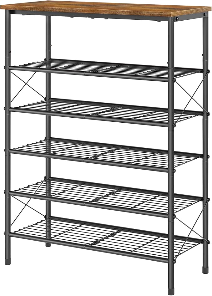 Tajsoon 6 Tier Free Standing Shoe Rack - Image 9