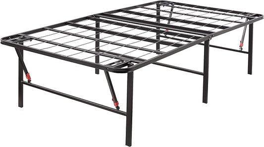 Amazon Basics Foldable Metal Platform Bed Frame, Noise-Free Mattress Foundation by AmazonBasics
