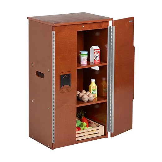 ECR4Kids Wooden Pretend Play Kitchen Refrigerator - Image 12