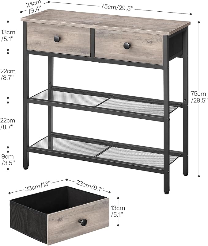 HOOBRO 29.5" Narrow Console Table - Image 3