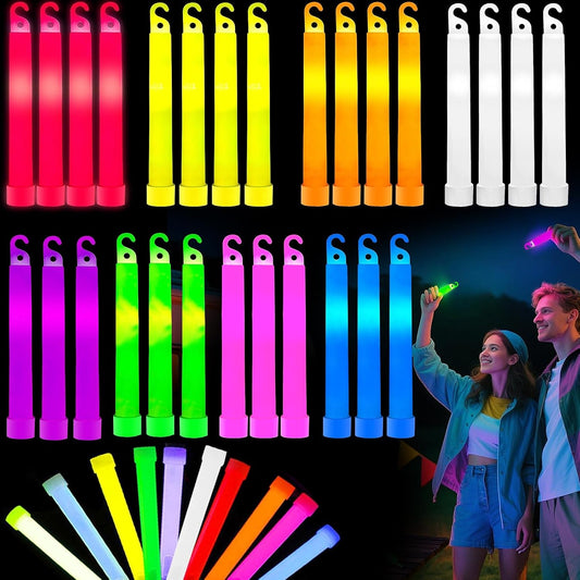 54Pcs Glow Sticks - 4 inch Glow In the Dark Sticks Halloween Party Favors, Waterproof Glow Sticks Lights Bulk Party Pack for Kids with 10 Hours Duration, Party Favors Light Stick for Halloween Party