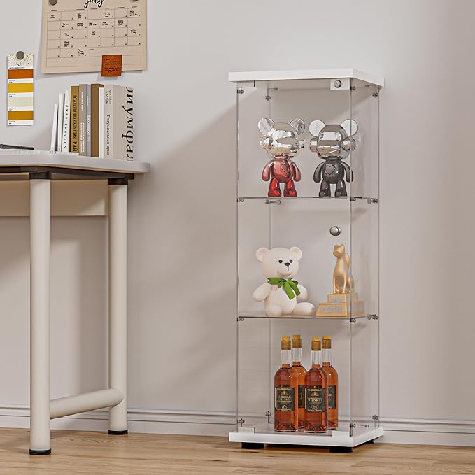 FANYUSHOW 3-Shelf Glass Display Cabinet - Image 3
