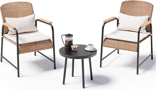 Jing's Villa 3-Piece Outdoor Bistro Set by JingsVillaOutdoorFurniture