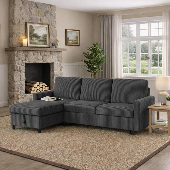 JAMFLY Pull Out Sleeper Sofa Bed - Image 3