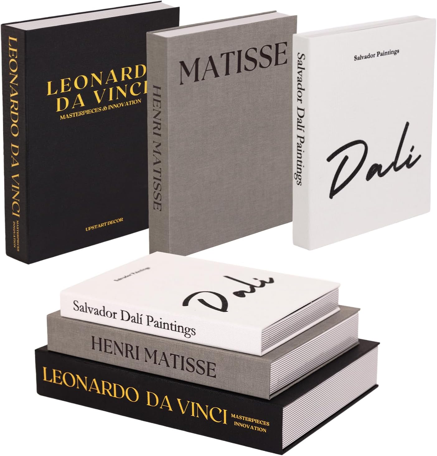 Elegant Linen Set of 3 Decorative Books for Home Decor Faux/Fake Books For Decoration Hardcovers Aesthetic Minimalist Coffee Table Décor Living Room Modern Entryway Table Bookshelf Storage Boxes