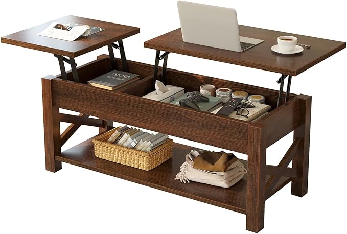 Rolanstar Coffee Table, 47.2" Lift Top by Rolanstar