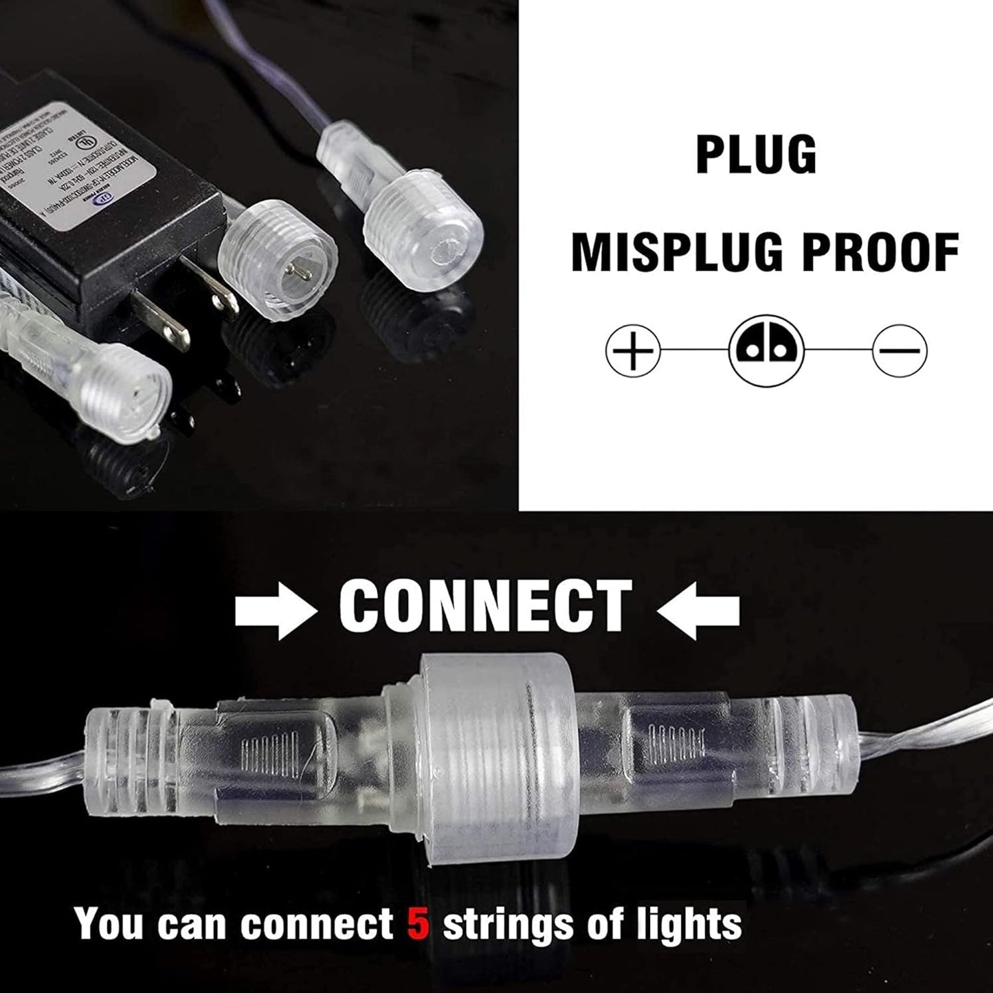 Dazzle Bright Christmas Lights Outdoor, 288LED Meteor Shower Rain Lights 12 Inch 8 Tubes, Waterproof Plug in Falling Icicle Light Christmas Decorations for Xmas Tree Yard House Decor (White)