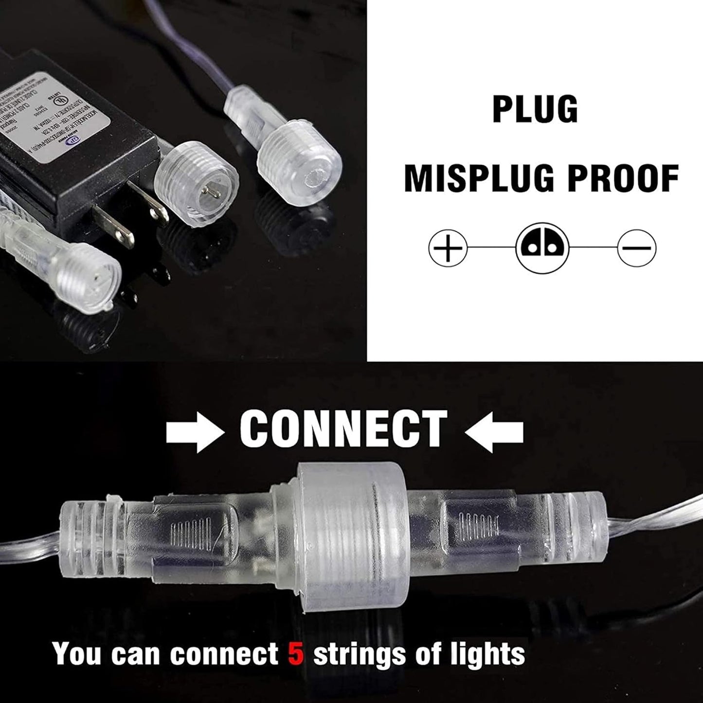 Dazzle Bright Christmas Lights Outdoor, 288LED Meteor Shower Rain Lights 12 Inch 8 Tubes, Waterproof Plug in Falling Icicle Light Christmas Decorations for Xmas Tree Yard House Decor (Blue)