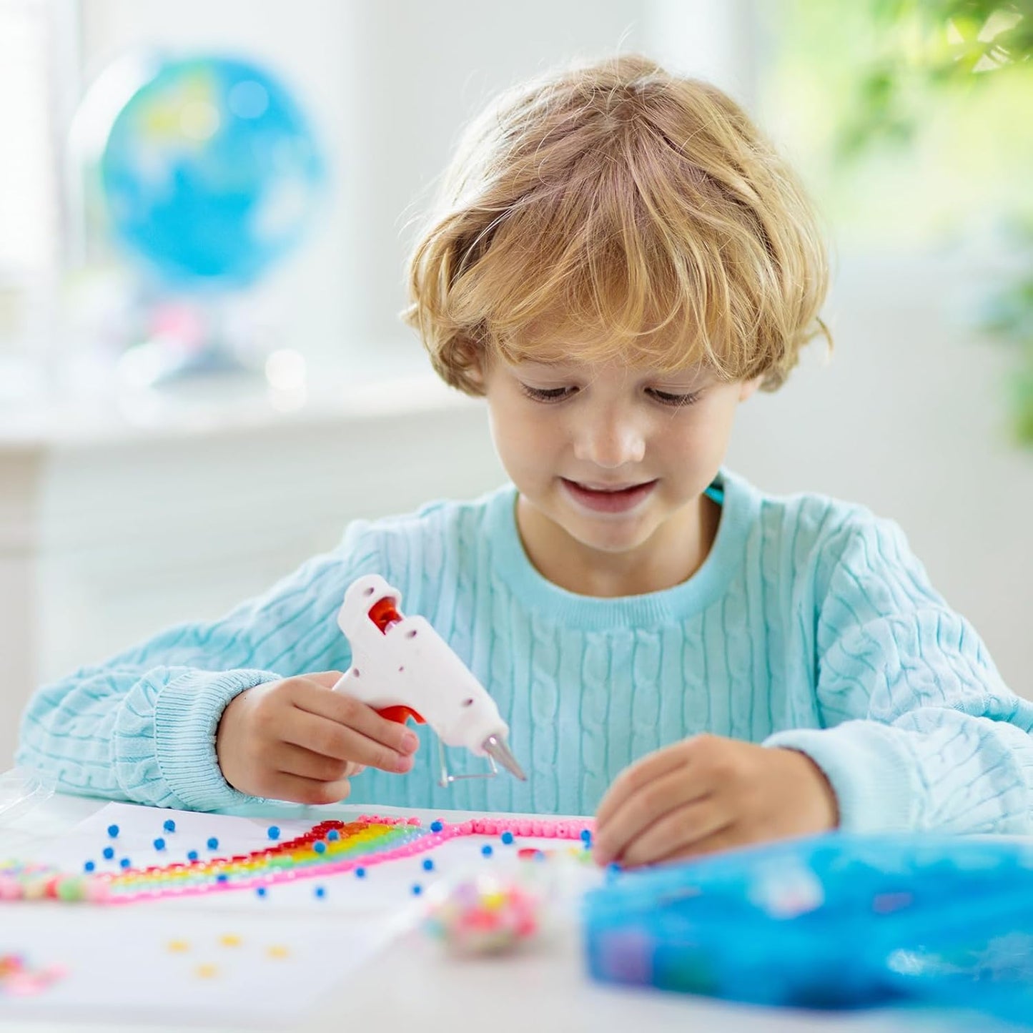 uxcell 20pcs Hot Glue Sticks for Glue Gun 11mm/0.43-inch x 6-inch Mini Hot Melt Adhesive Glue Stick Glitter Silver