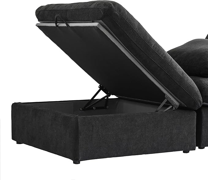 Cloud Modular Sectional Sofa Couch, 80.3" L Shaped Convertible Couches - Image 6