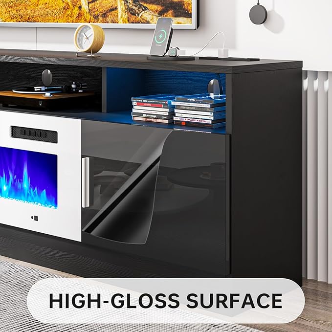 oneinmil 70" Fireplace TV Stand - Image 8