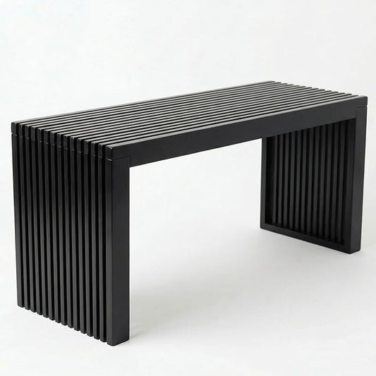 Bamboo Natural 36 inch Wooden Bench, Small Wood Benches by SWEVEN