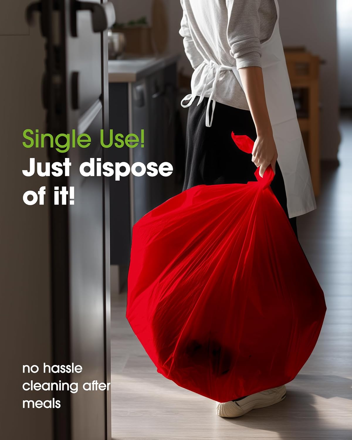 Pureegg Plastic Table Cloth Disposable 10 Pack, 54 x 108 Inch Table Cloths, Valentines Day, Thanksgiving, Christmas Decorations, Fall Tablecloths, Rectangle, Plastic Cover, Leakproof & Sturdy, Red