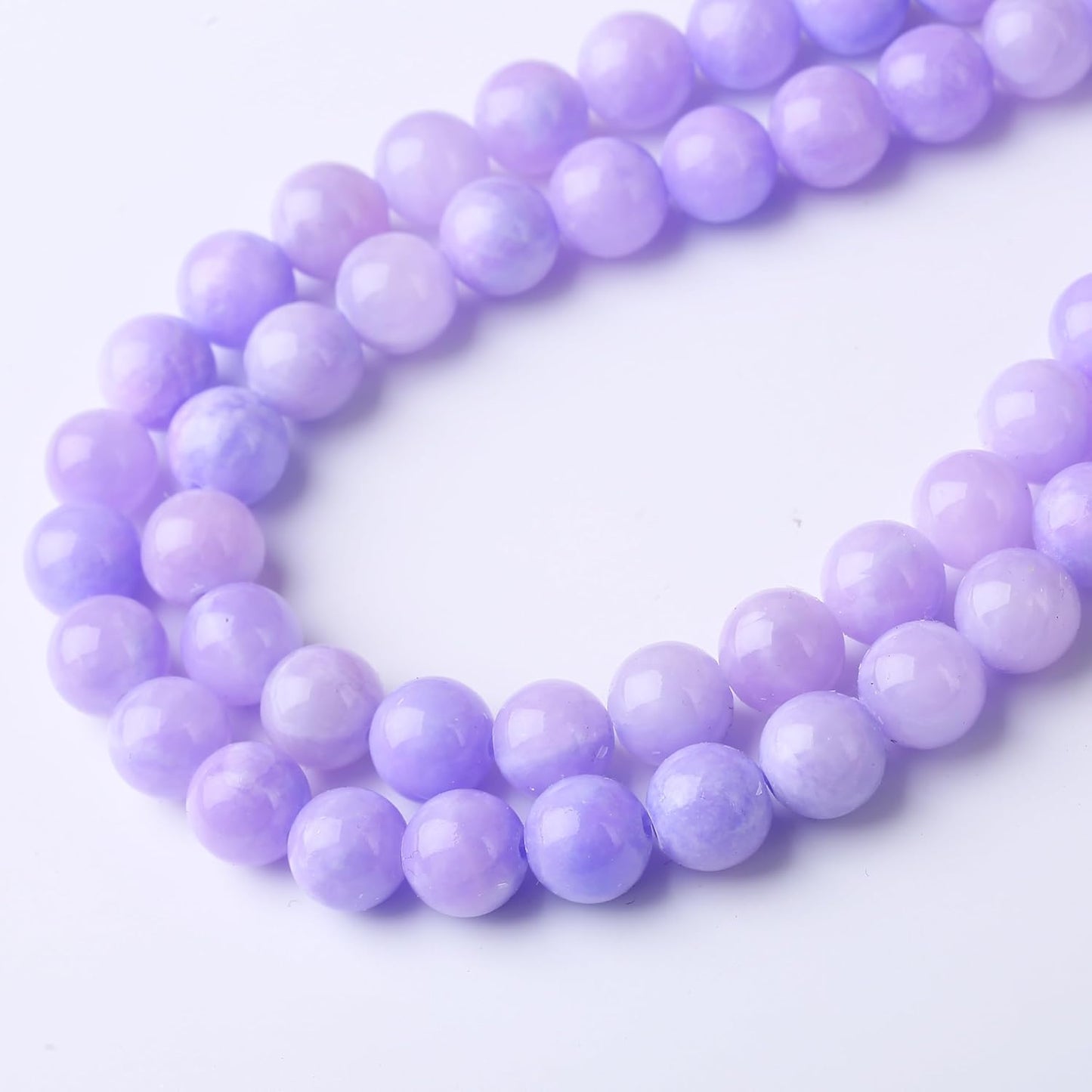 Purple Persian Jade Stone Beads, Round, 6MM, 60PCS, Loose Beads for Jewelry Making