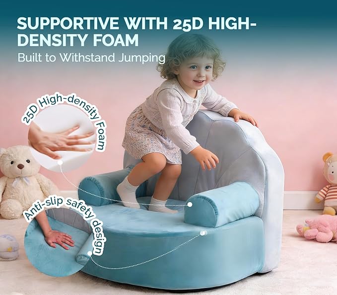 Snuggly Toddler Chair, Soft Kids Sofa - Image 5