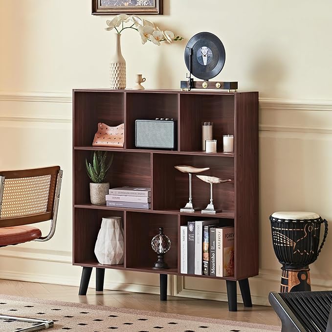 LEYAOYAO 8 Cube Bookshelf 3-Tier Bookcase - Image 9
