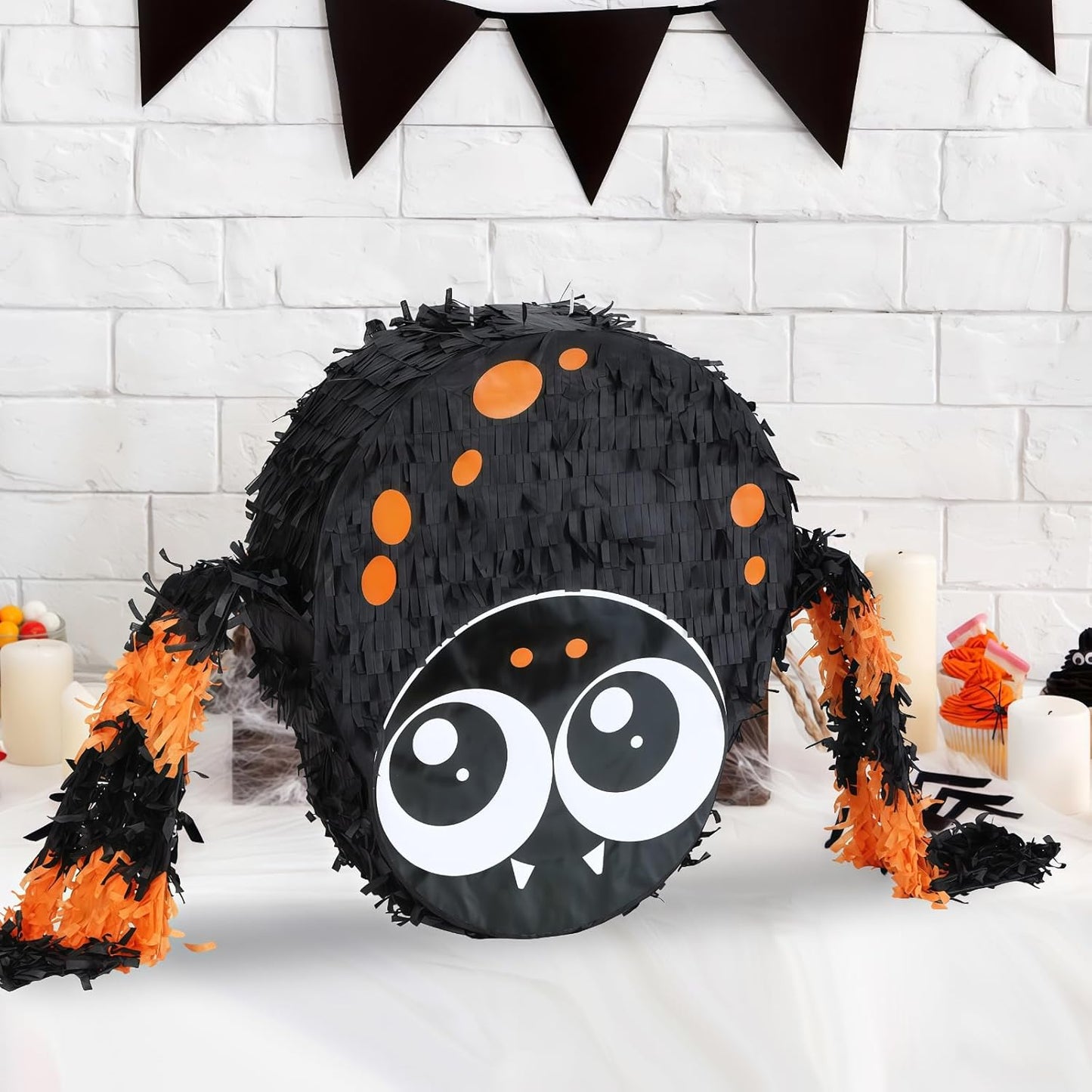 Small Halloween Spiders Pinatas, Perfect for Halloween Party and Decoration, Birthday Theme Parties Game