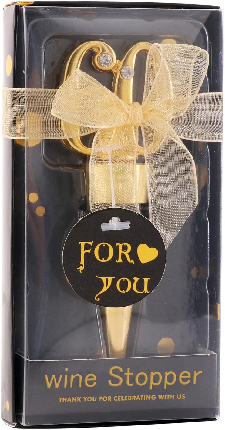 24 Pack 60 Birthday For Guests Wine Cork Beer Wine Cork champagne Bottle With Gift Box For Wedding Gift Party Favor Decoration