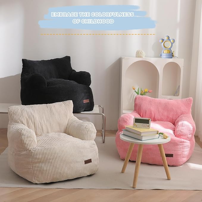 MAXYOYO Kids Bean Bag Chair, Stuffed Toddler Bean Bag Sofa - Image 4