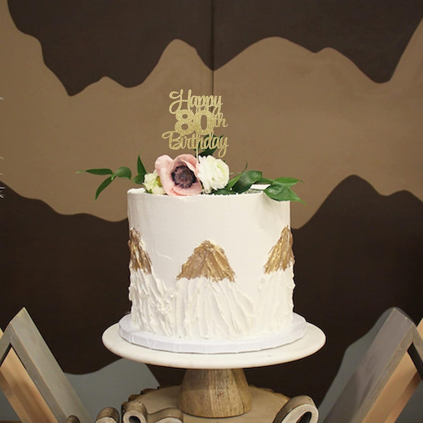 Happy 80th Birthday Cake Topper - 80th Birthday Decorations,80th Topper,80 Cake Party Decorations,80 Anniversary Decor