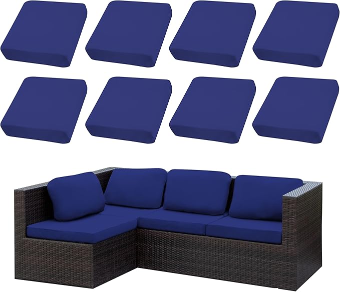 Outdoor Cushion Covers Set, Replacement by SUKAIKEQA