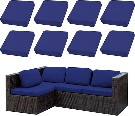 Outdoor Cushion Covers Set, Replacement by SUKAIKEQA
