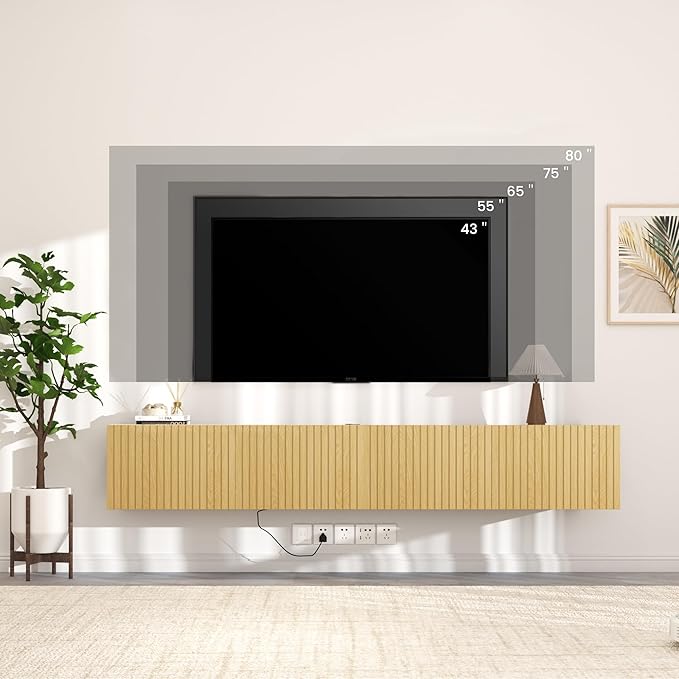 EazeHome 82" Floating TV Stand - Image 7