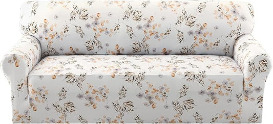 H.VERSAILTEX Floral Pattern Couch Covers High Stretch Sofa Covers Printed Couch by HVERSAILTEX