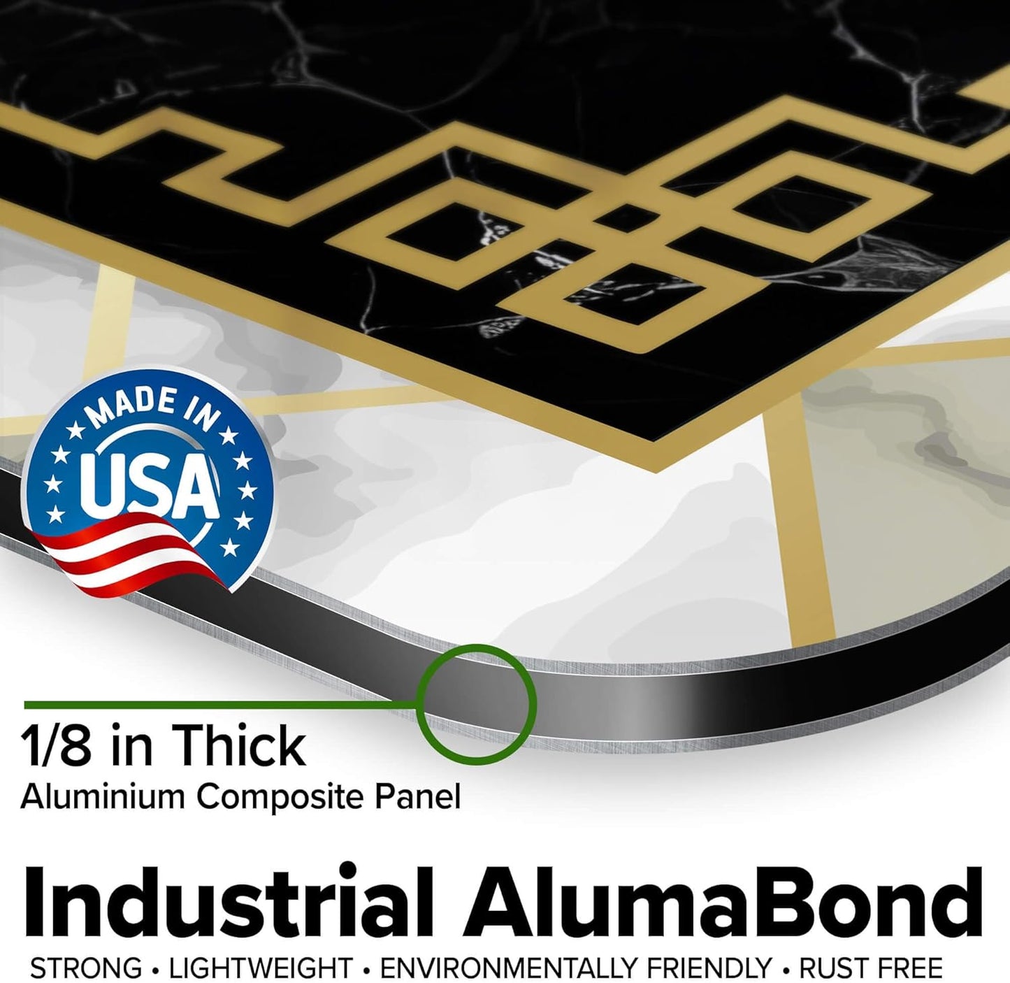 Custom Sign, Custom Street Sign, 11 Font Colors, 13 Font Styles, 4 Hole Options, 22 Sizes, 36x48 Inches, Rust Free DiBound, Fade Resistant, Made in USA by My Sign Center (Marble Tile)