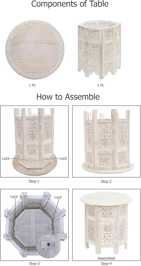 COTTON CRAFT Solid Wood End Table - Image 7