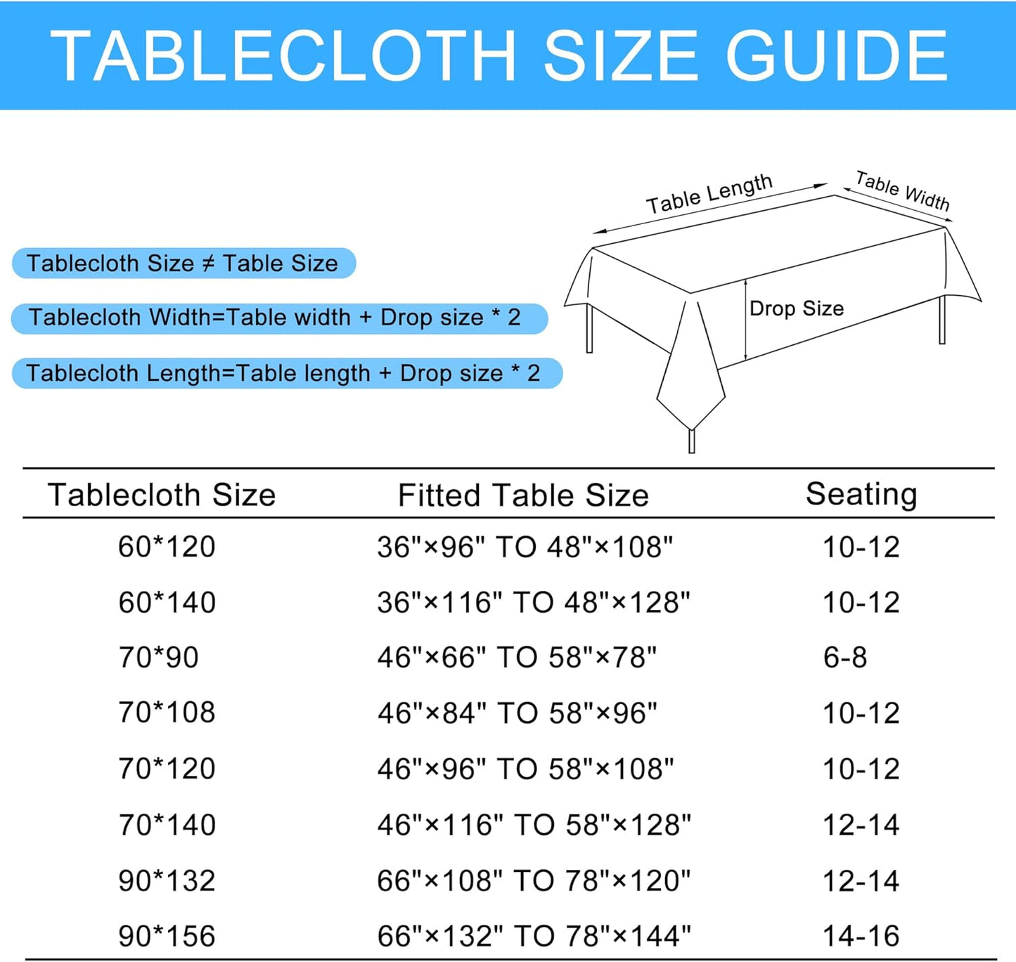 Hiasan 2 Pack Faux Linen Rectangle Tablecloth - Wrinkle and Stain Resistant Washable Table Cloth for Kitchen Dining Room Holiday Table Cover for Party Dinner, Champagne, 70 x 140 Inch