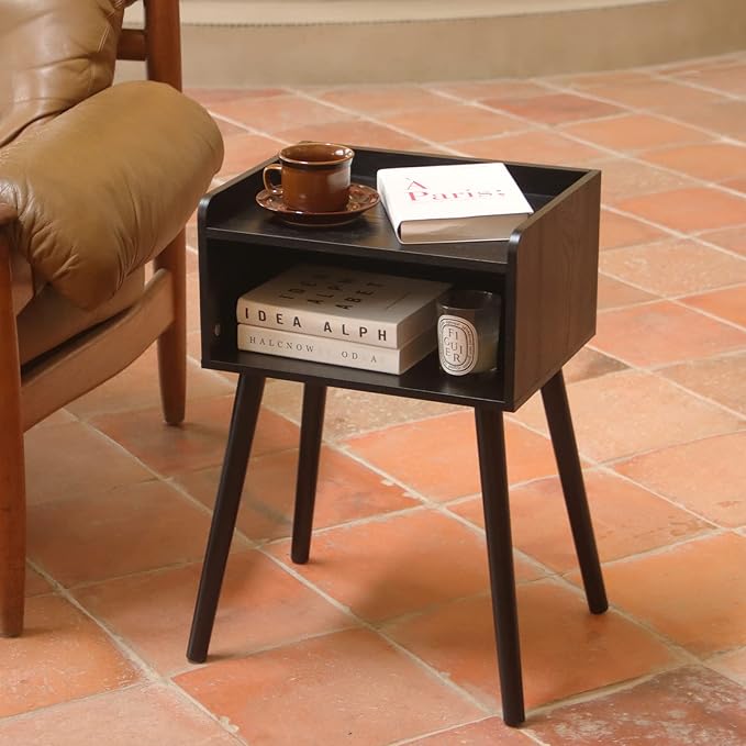 MaxSmeo Nightstand, Mid Century Modern Side Table Bedroom - Image 6