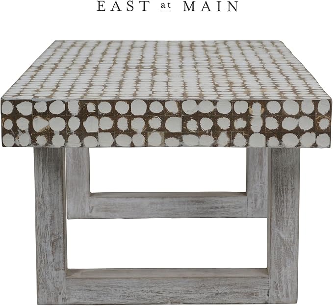 East at Main White Coffee Table – Handmade Accent Table - Image 8