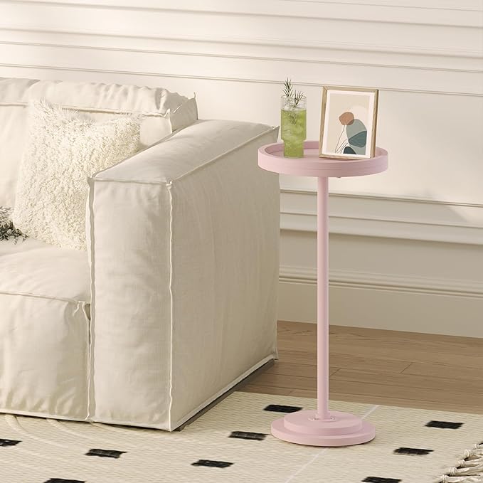 HOOBRO Small Round Side Table, Drink Table, Coffee Martini Table - Image 6