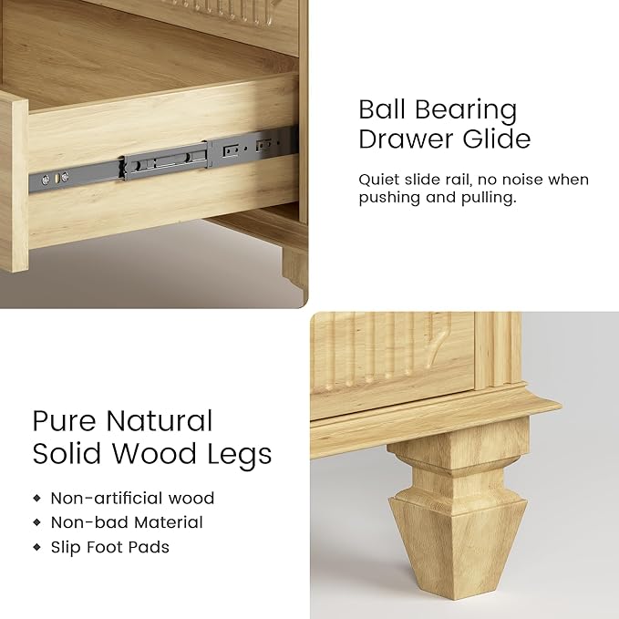 FREDEES 25.6'' Wide Bedside Table - Image 7