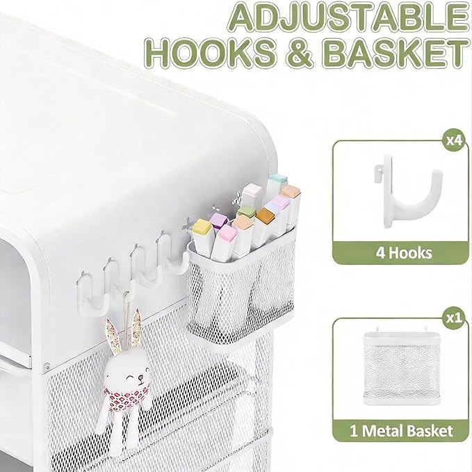 SYKIARIOL Kids Nightstand, Bedside Table, Cute End Table - Image 7