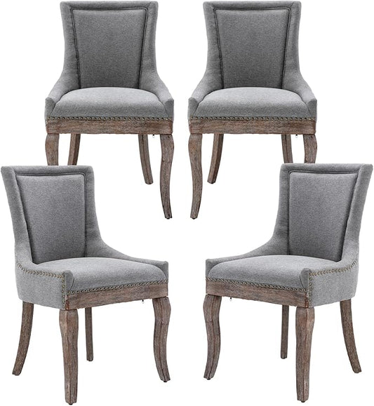 Modern Dining Chairs Set of 4, High Back Dining Chairs Side Chairs by MZDOO