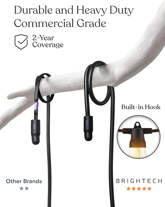 Brightech 48 FT Ambience Pro Outdoor Solar String Lights - Image 4