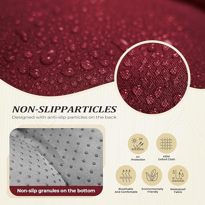Chaise Lounge Cushion Outdoor, Waterproof Thick Patio Lounge Chair Cushion - Image 5