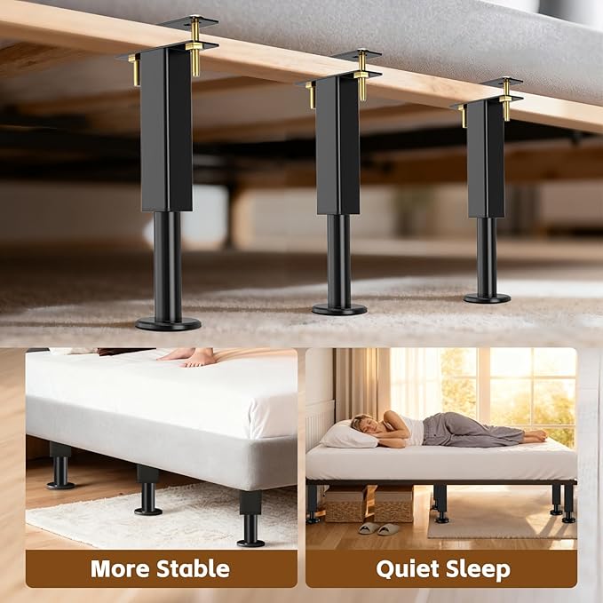 Bed Support Legs, 6.2-8 in Heavy Duty Metal Furniture Feet - Image 4