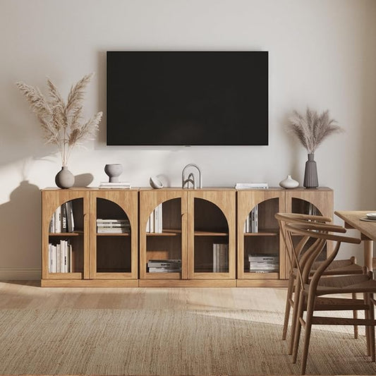 BELLEZE Bijou Set of 3 Modular Sideboard Cabinets by BELLEZE