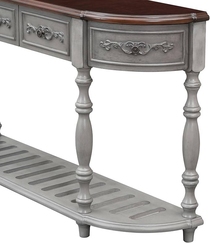 LUMISOL Half Moon Console Table - Image 5