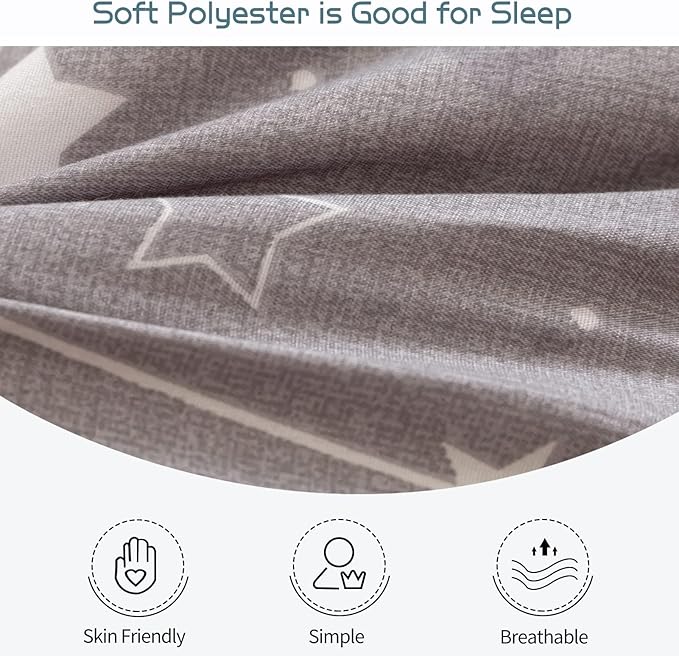 MAXYOYO Grey Constellation Futon Mattress, Japanese Floor Mattress Quilted - Image 7