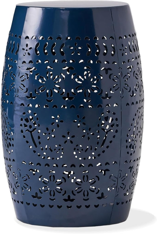 Christopher Knight Home Ruby Outdoor 12" Iron Side Table, Dark Blue by ChristopherKnightHome